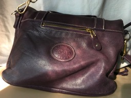Roots canada purple leather purse - 1