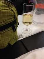 First class travel champagne