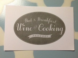 Barcelona 2017 B and B Wine Cooking card - 1