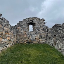 Stone ruins at Hvalsey; go inside - 1
